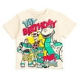 thumbnail image 1 of Disney Toy Story Woody Buzz Lightyear Rex Birthday Metallic Print T-Shirt Toddler to Big Kid, 1 of 5