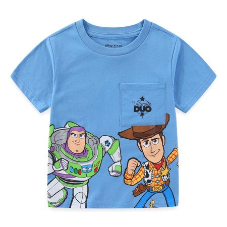 Disney Toy Story Woody Buzz Lightyear Short Sleeve T-Shirt (Boys), Sizes 3T-7