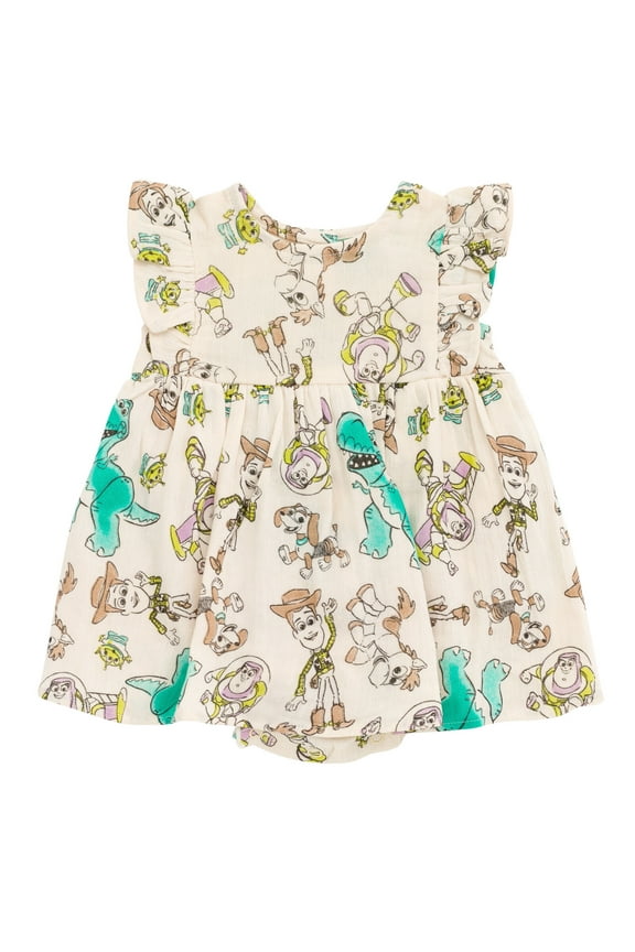 Toy Story Woody Buzz Lightyear Slinky Dog Cotton Gauze Matching Family Dress Newborn to Infant
