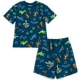 thumbnail image 1 of Disney Toy Story Woody Buzz Lightyear Slinky Dog Little Boys French Terry T-Shirt and Shorts Outfit Set 7-8, 1 of 5