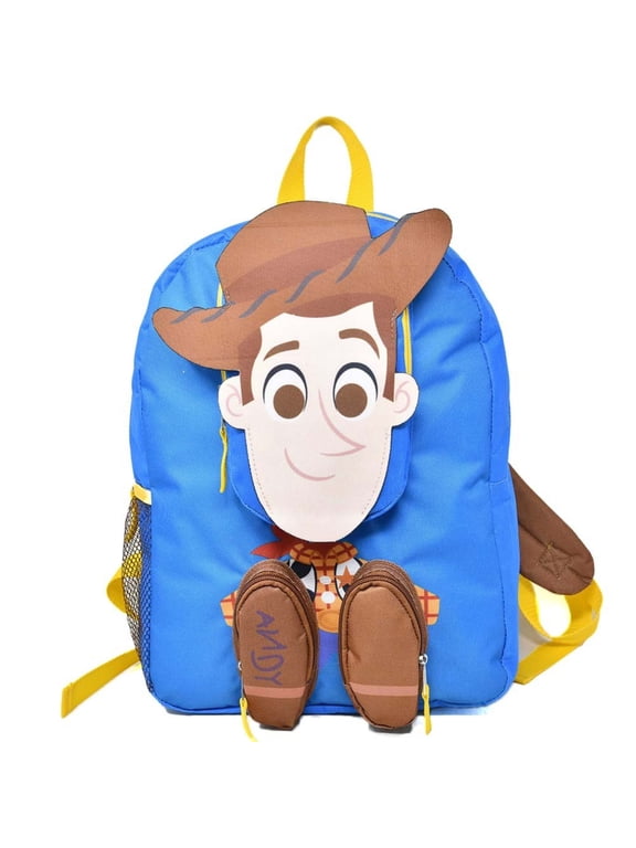 Toy Story's Woody 3D Nylon Kids Bookbag, 16" School Backpack for Kids ages 3+