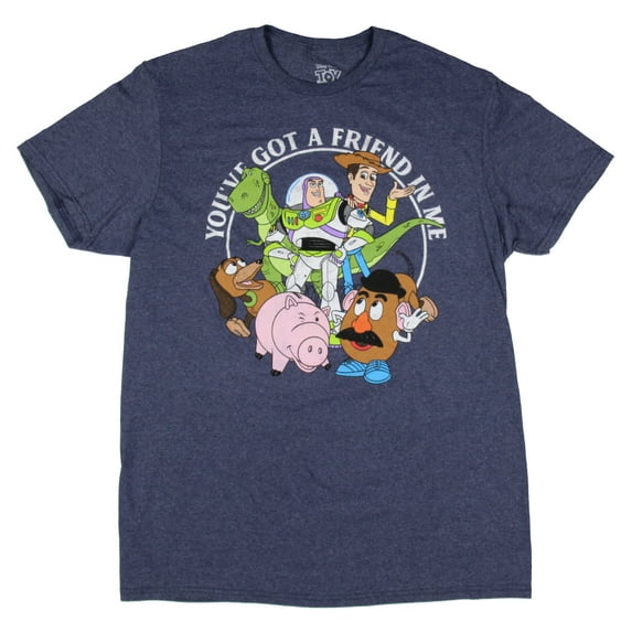 Disney Toys Story Men's You've Got A Friend In Me Distressed T-Shirt