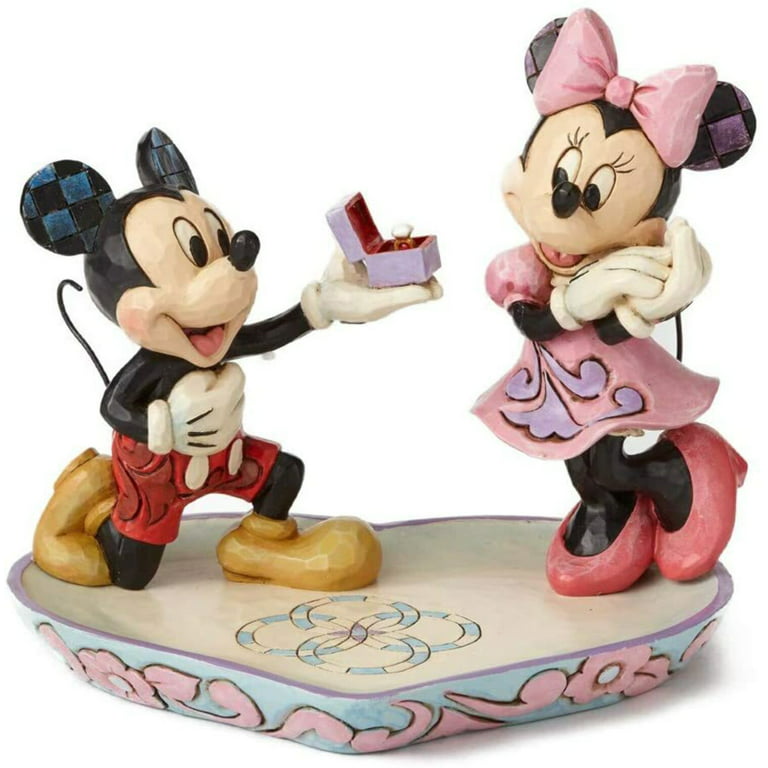 Disney Traditions A MAGICAL MOMENT Mickey and Minnie with Ring Box Figurine  Q-GM19446 