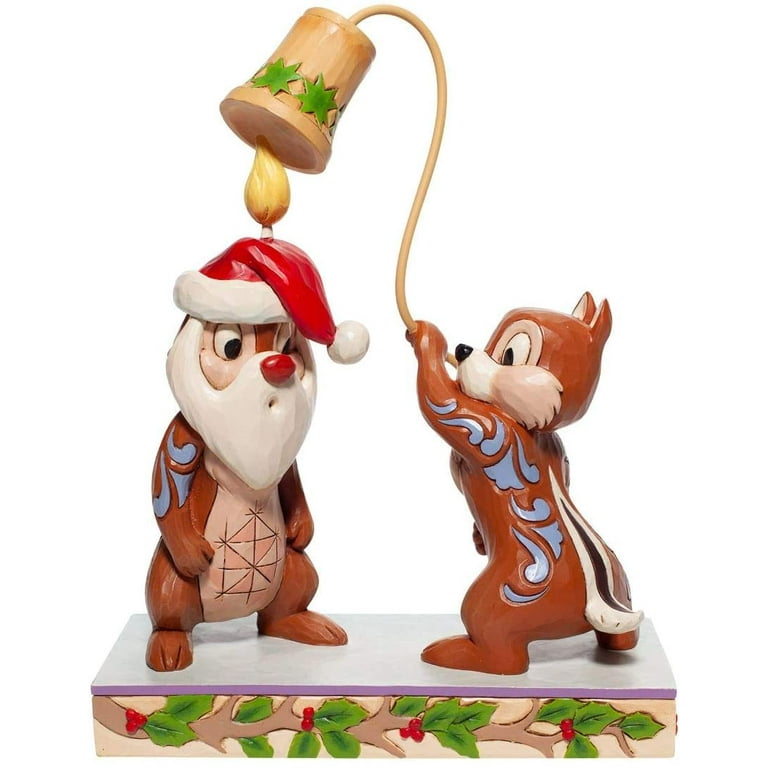Disney Traditions Christmas Chip n Santa Dale Jim Shore Figurine
