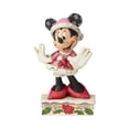 thumbnail image 1 of Jim Shore Disney Traditions Minnie Christmas Personality Figurine 6002843 New, 1 of 2