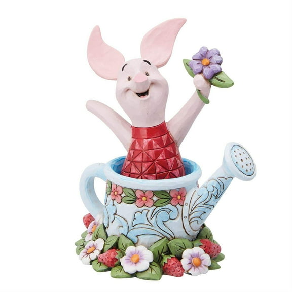 Disney Traditions Winnie the Pooh Piglet in Watering Can 4.5 Inch Figure Enesco