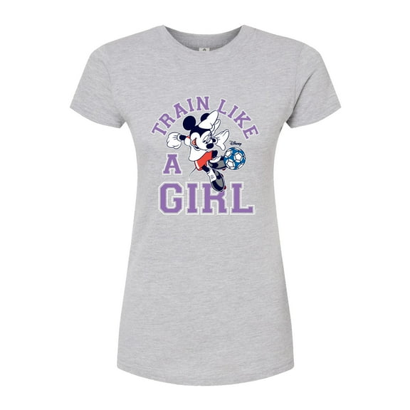 Disney - Train Like A Girl - Juniors Fitted Graphic T-Shirt