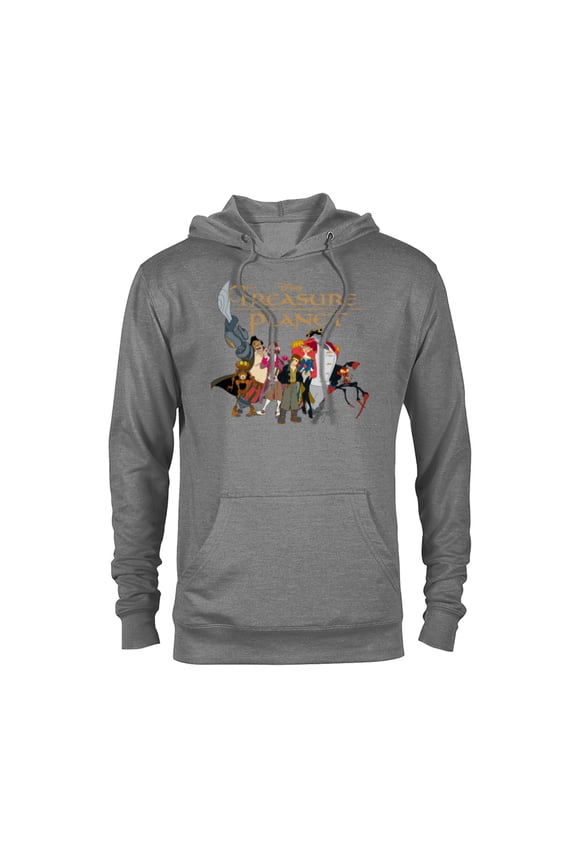 Treasure Planet Logo and Characters T-Shirt - Pullover Hoodie for Adults - Customized-Graphite Heather
