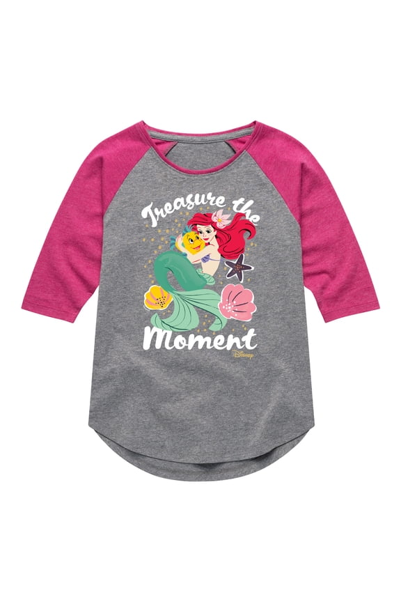- Treasure The Moment - Toddler & Youth Girls Raglan Graphic T-Shirt