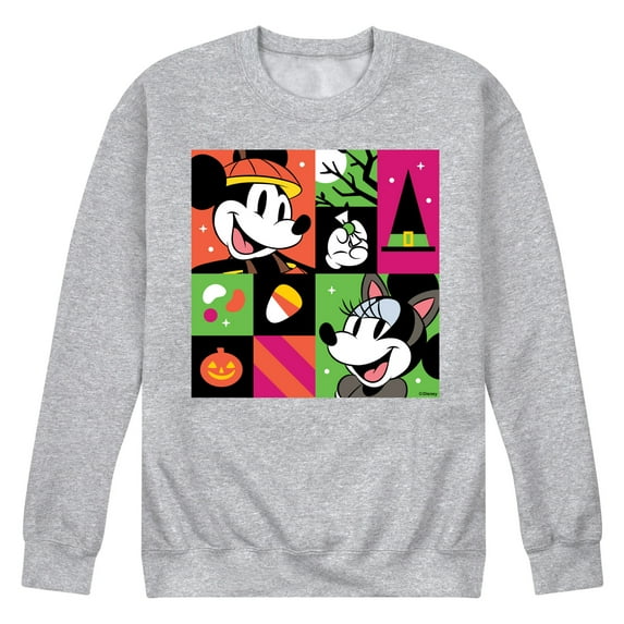 Disney - Trick Or Treat Grid - Men's Crew Fleece Sweatshirt