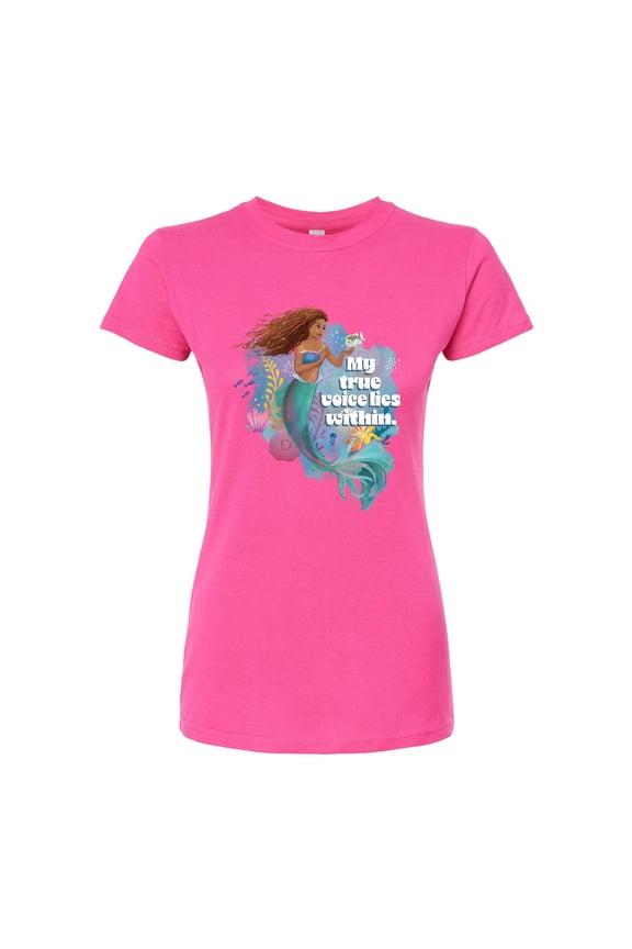 - True Voice Lies Within - Juniors Fitted Graphic T-Shirt