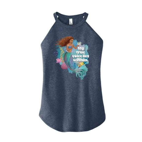 Disney - True Voice Lies Within - Juniors High Neck Tank Top
