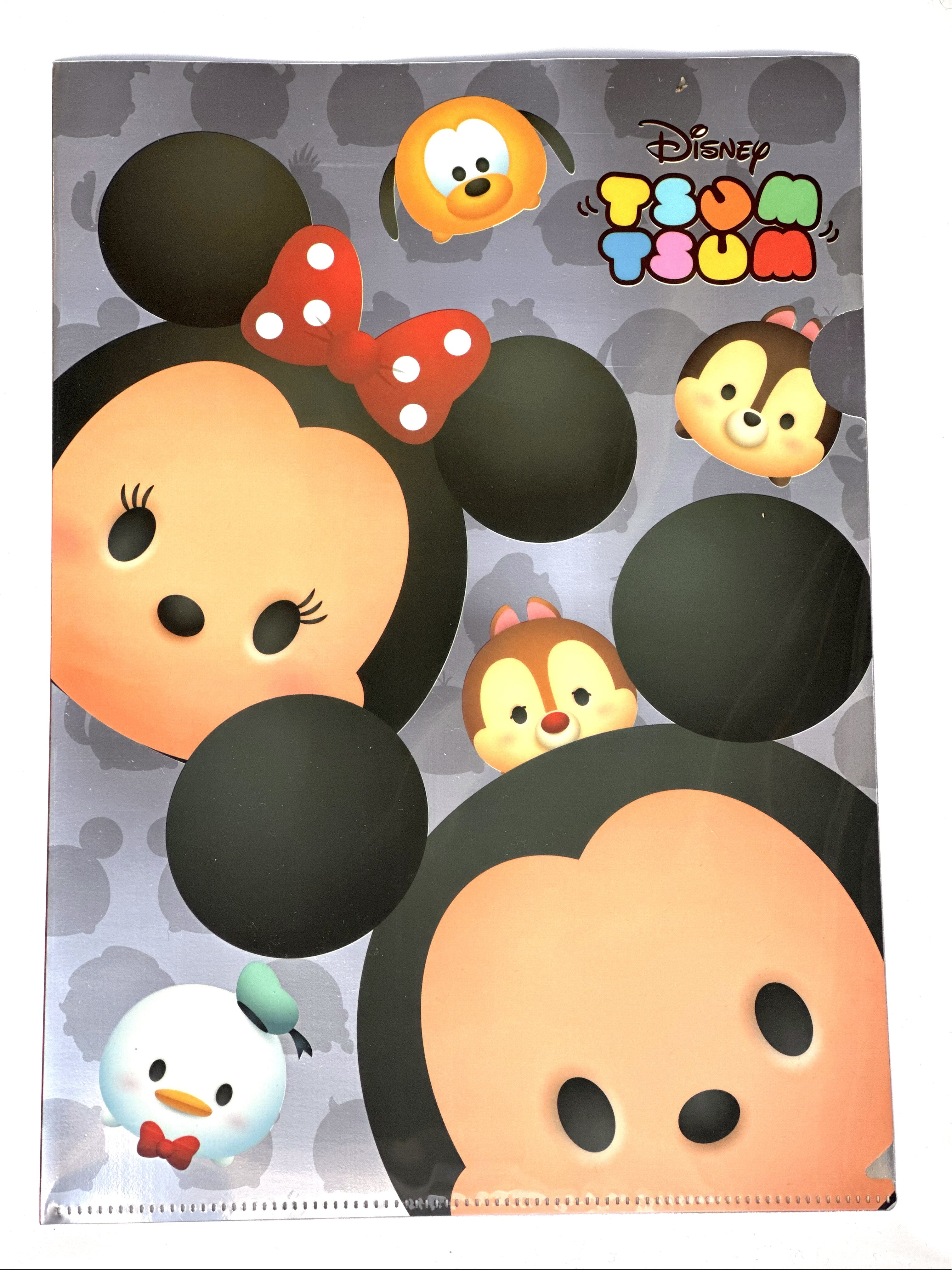 Disney Tsum Tsum Folder -Baby Mickey Minnie Document Sleeve School