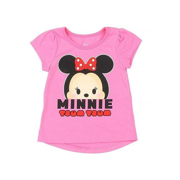 Disney Tsum Tsum Little Girls' Tee, Pink (5)