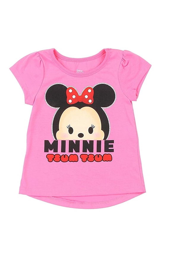 Tsum Tsum Little Girls' Tee, Pink (6x)