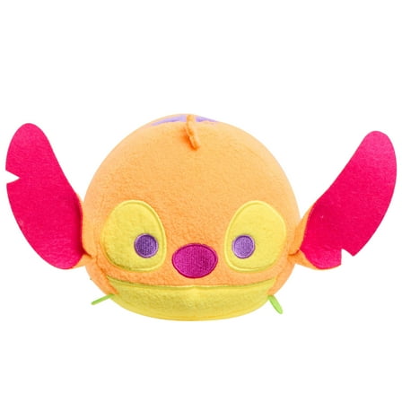Disney Tsum Tsum Neon Stitch Collectible Plush- Orange, Kids Toys for Ages 0+