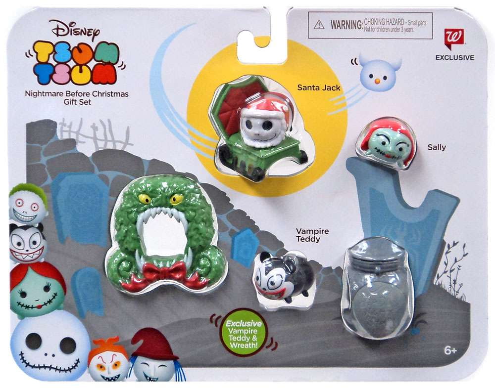JAKKS PACIFIC Disney Tsum Tsum Nightmare Before Christmas Minifigure 3-Pack
