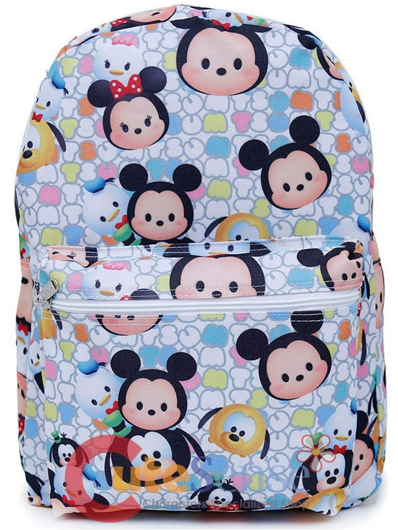 Disney Tsum Tsum School Backpack 16in All Over Print Large 