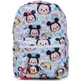 thumbnail image 1 of Disney Tsum Tsum School Backpack 16in All Over Print Large Book Bag White, 1 of 1