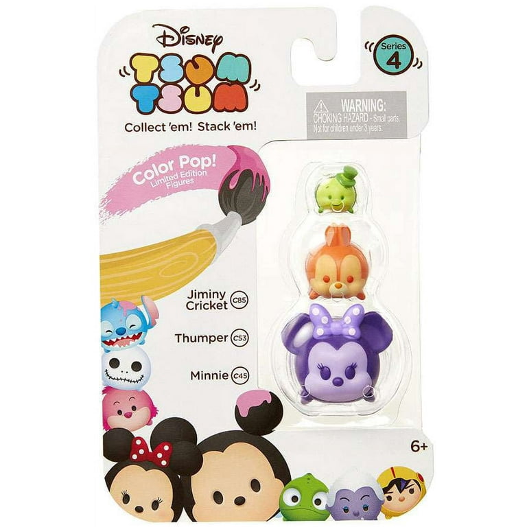 Color Pop! Tsum Tsum 3-Pack Figures: Jiminy Cricket/Thumper/Minnie