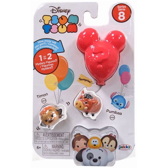 Disney Tsum Tsum Series 8 Timon & Pumbaa Minifigure 3-Pack