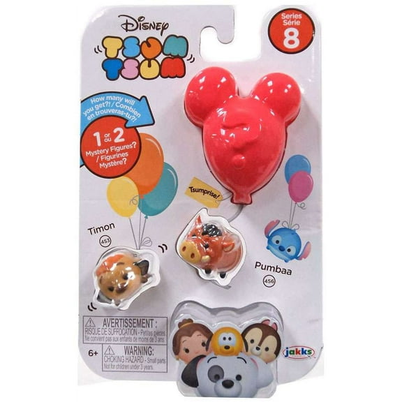 Disney Tsum Tsum Series 8 Timon & Pumbaa Minifigure 3-Pack