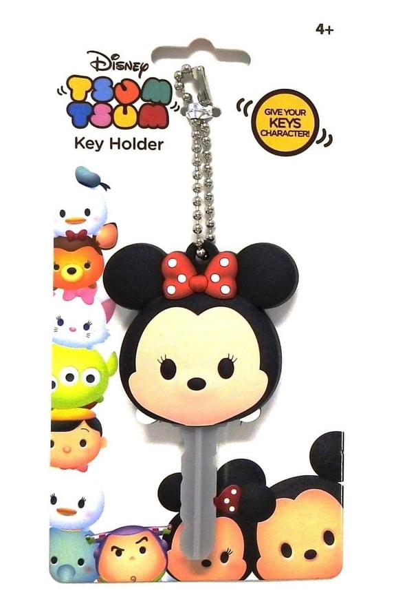 Disney Tsum Tsum Soft Touch PVC Key Holder: Minnie Mouse