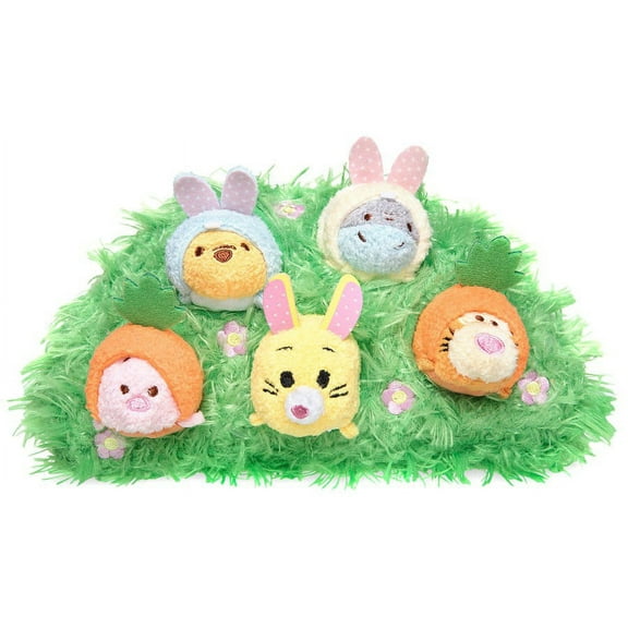 Disney Tsum Tsum Winnie the Pooh and Pals Easter Set of 5 Mini Plush
