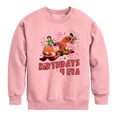 thumbnail image 1 of Disney Turned Red - Celebration - Birthdays 4 Eva - Youth Crewneck Fleece Sweatshirt, 1 of 4