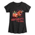 thumbnail image 1 of Disney Turned Red - Celebration - Birthdays 4 Eva - Youth Girls Short Sleeve Graphic T-Shirt, 1 of 5