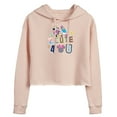 thumbnail image 1 of Disney - Two Cute Four You - Juniors Cropped Pullover Hoodie, 1 of 4