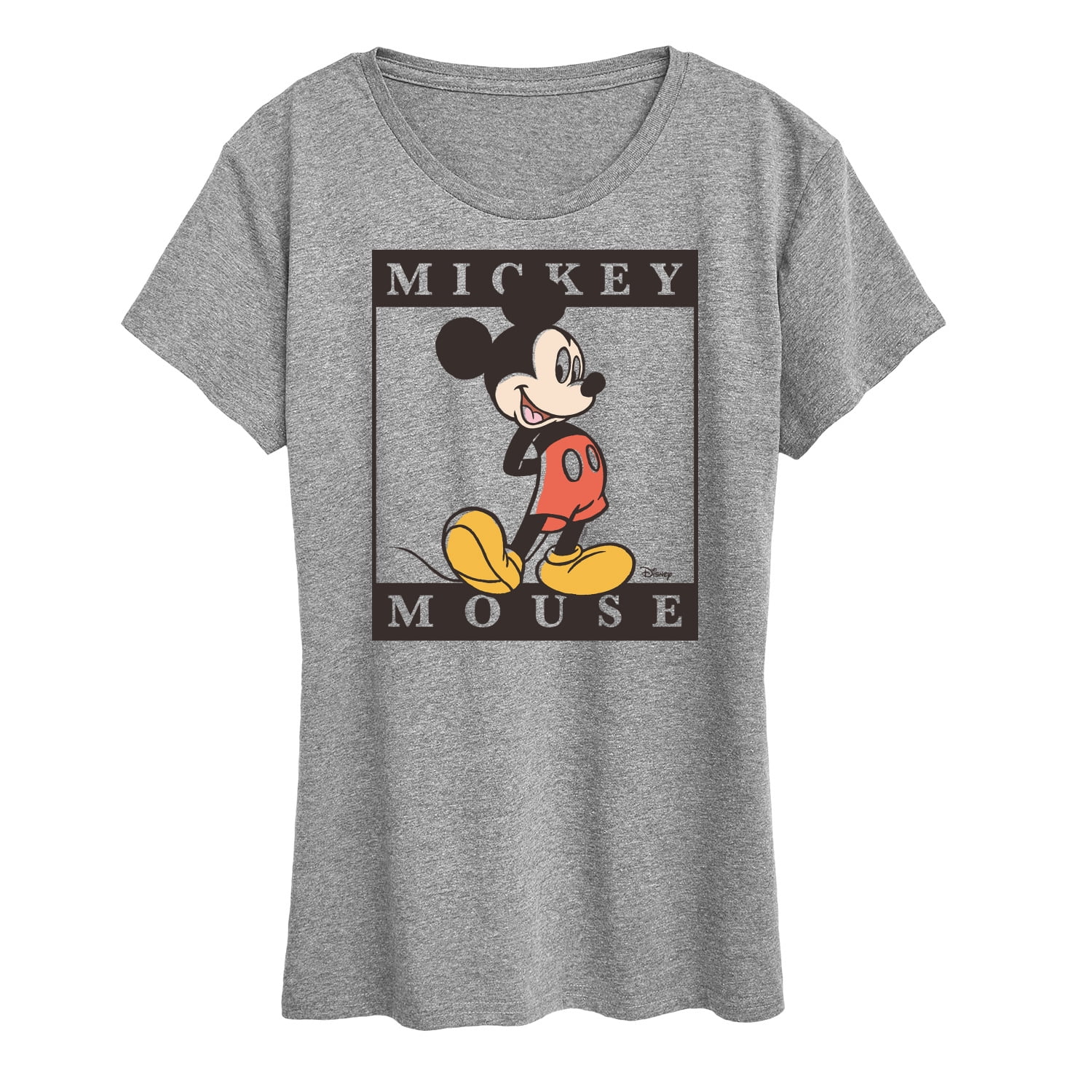 Disney - Type Block Mickey - Women's Short Sleeve Graphic T-Shirt ...
