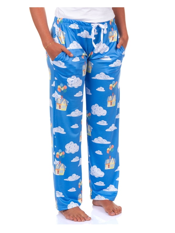 Disney UP Pjs Women's Floating House With Balloons Clouds Pajama Pants