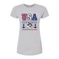 thumbnail image 1 of Disney - USA Donald  - Juniors Fitted Graphic T-Shirt, 1 of 5