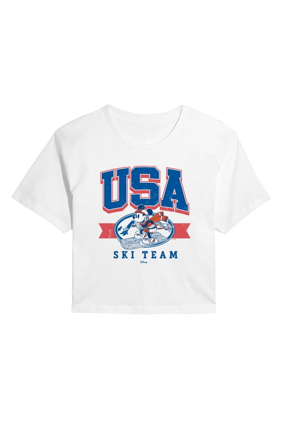 - USA Ski Team - Juniors Cropped Graphic T-Shirt