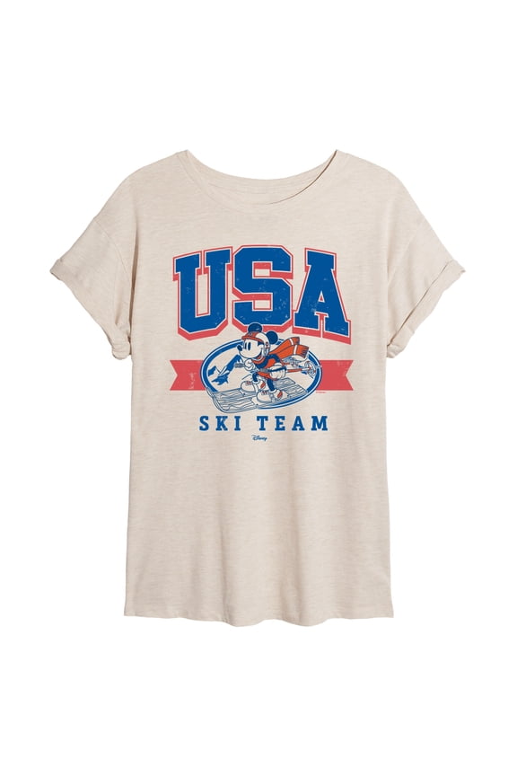 - USA Ski Team - Juniors Oversized Graphic T-Shirt