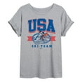 thumbnail image 1 of Disney - USA Ski Team - Juniors Oversized Graphic T-Shirt, 1 of 4