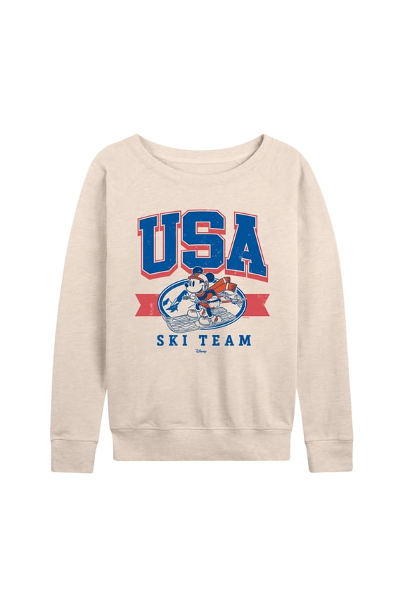 - USA Ski Team - Women's French Terry Long Sleeve Pullover