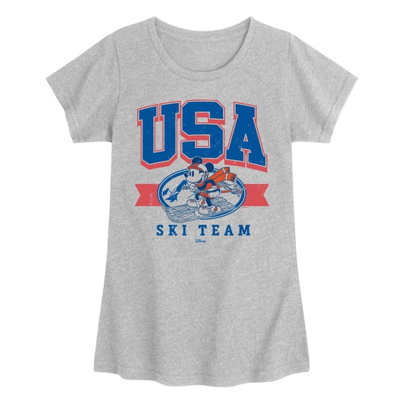 Disney - USA Ski Team - Youth Girls Short Sleeve T-Shirt
