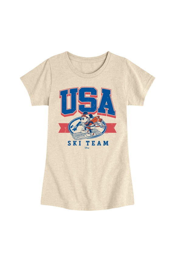 - USA Ski Team - Youth Girls Short Sleeve T-Shirt