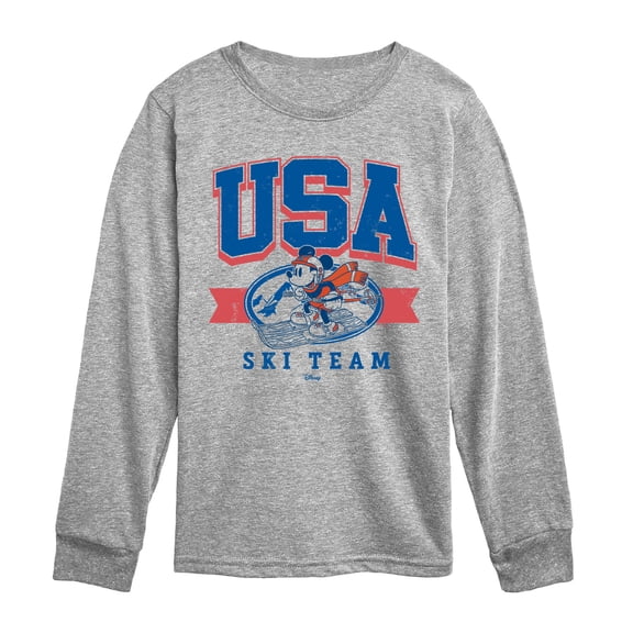 Disney - USA Ski Team - Youth Long Sleeve Graphic T-Shirt