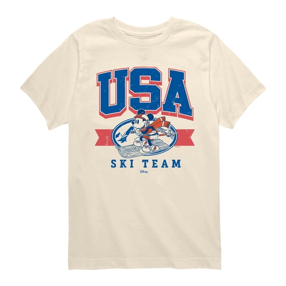 Disney - USA Ski Team - Youth Short Sleeve Graphic T-Shirt