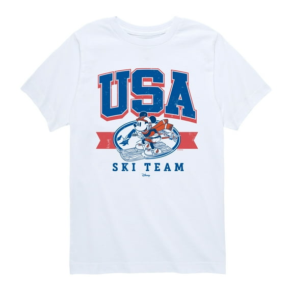 Disney - USA Ski Team - Youth Short Sleeve Graphic T-Shirt