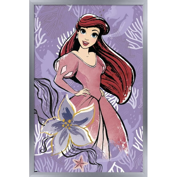 Disney Ultimate Princess Celebration - Ariel Wall Poster, 14.725" x 22.375", Framed