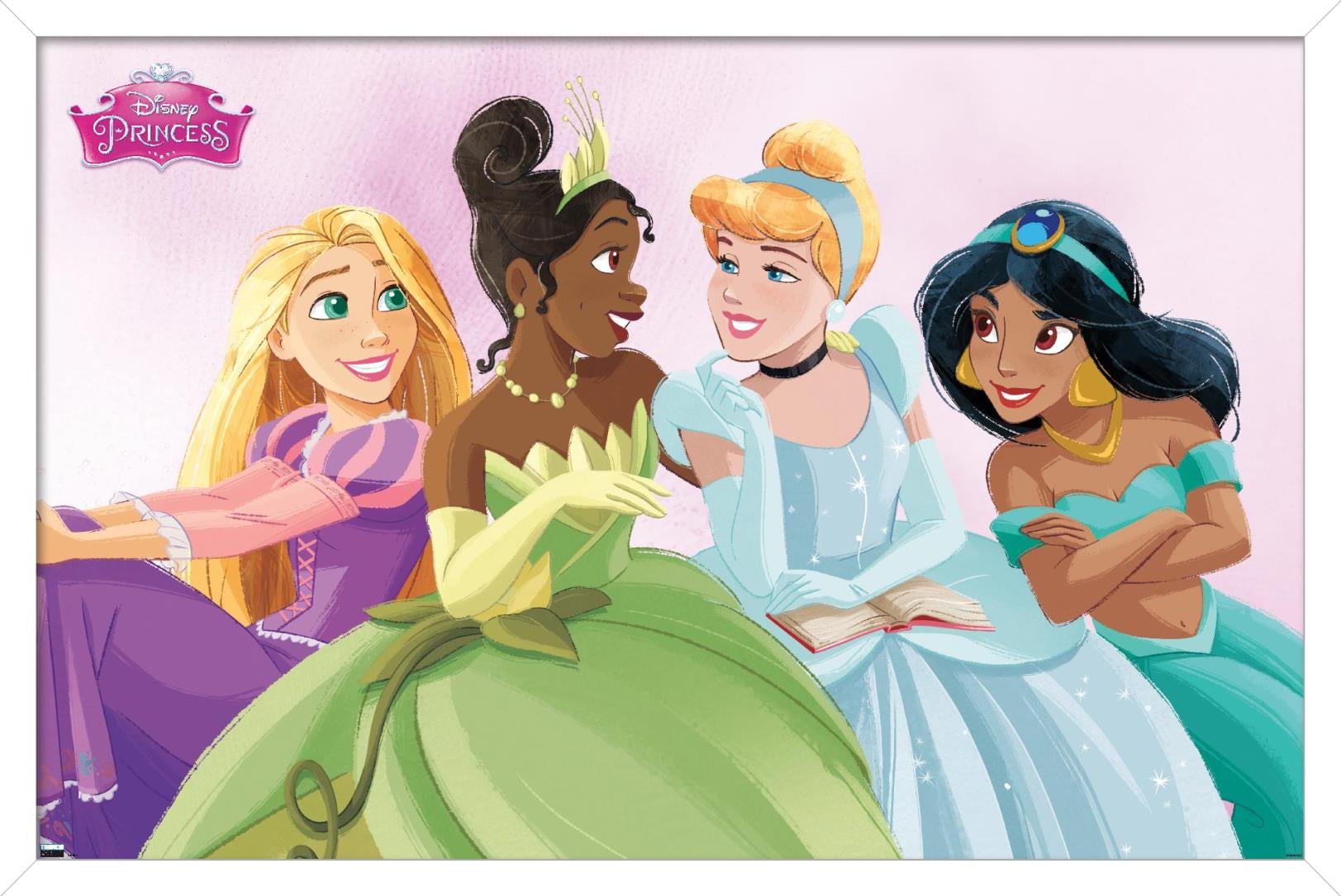 Disney Ultimate Princess Celebration - Group Wall Poster, 14.725" x 22.375", Framed