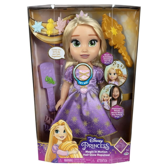 Disney Ultimate Princess Celebration Magic in Motion Rapunzel Feature Doll, for Children Ages 3+