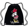 thumbnail image 1 of Disney Minnie Mouse Black Nylon Drawstring Tote, 1 of 1