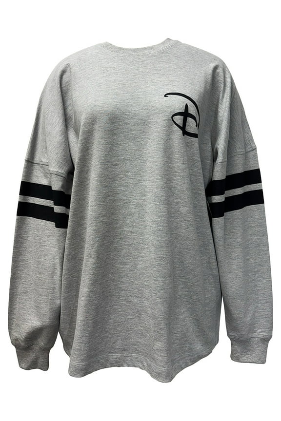 Mickey Mouse Adult Gray Long Sleeve Jersey