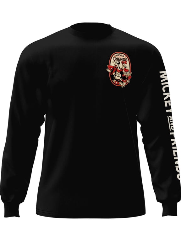 Mickey and Friends Adult Unisex Long Sleeve Shirt, S-2X