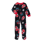 Disney Unisex Spider Man Spidey One Piece Sleeper Pajamas, 4T